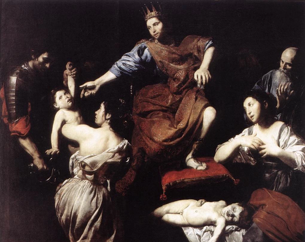 Il giudizio di Salomone - Galleria Nazionale d'Arte Antica, Roma